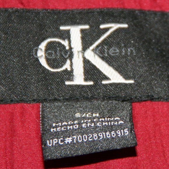 Clavin Klein Red Trench Coat Rain Coat - Picture 2 of 6